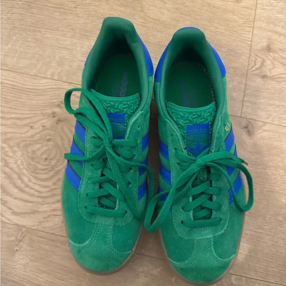 adidas Green and Blue Women's Sneakers - Picture 3 of 5
